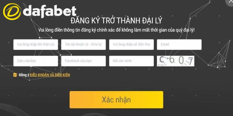 Quy trình đăng ký trở thành đại lý của nhà cái đơn giản