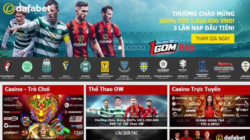 Tổng quan thông tin hệ thống cá cược Dafabet